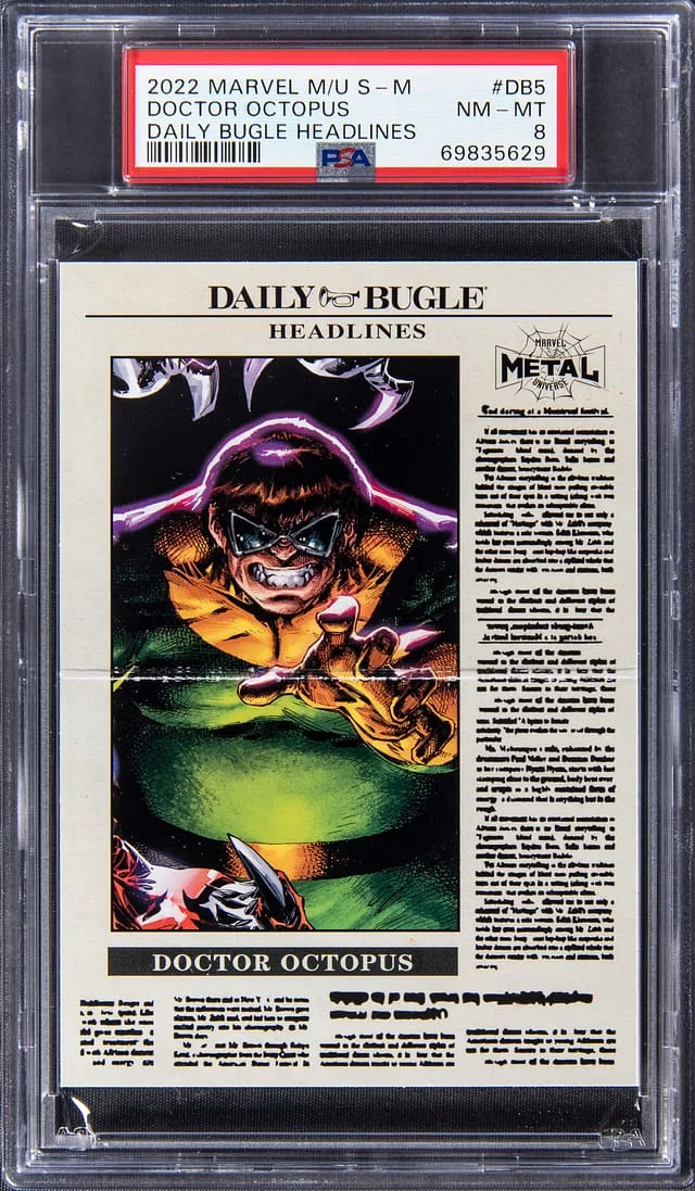 2022 SkyBox Doctor Octopus Marvel Metal Universe Spider-Man Daily Bugle Headlines #DB5 card image