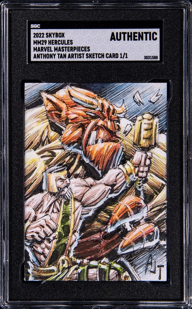 2022 SkyBox Hercules Anthony Tan Artist Sketch Marvel Masterpieces #MM29 card image