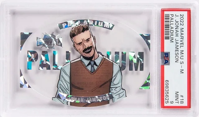 2022 SkyBox J. Jonah Jameson Marvel Metal Universe Spider-Man Palladium #18 card image