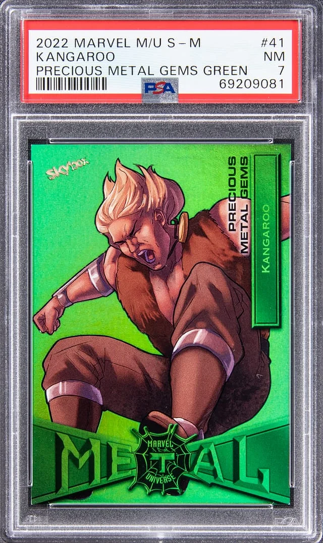 2022 SkyBox Kangaroo Marvel Metal Universe Spider-Man Precious Metal Gems (PMG) Green #41 card image