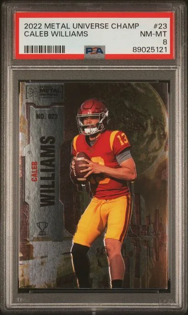 2022 SkyBox Metal Universe Caleb Williams #23 card image