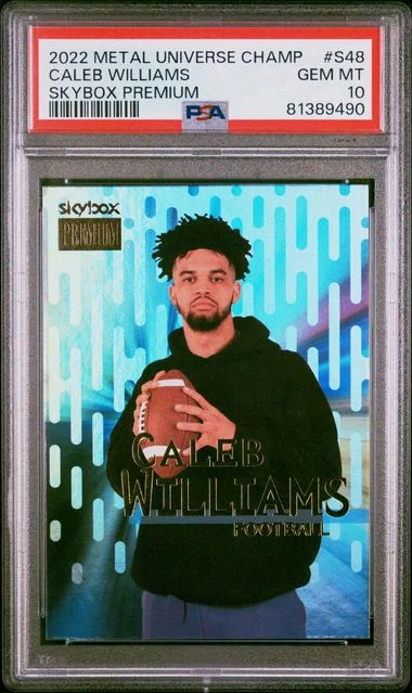 2022 SkyBox Metal Universe Champions Caleb Williams Skybox Premium #S48 card image