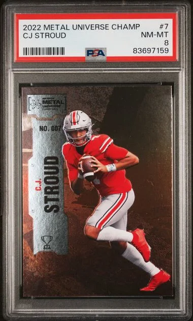 2022 SkyBox Metal Universe Champions C.J. Stroud #7 card image