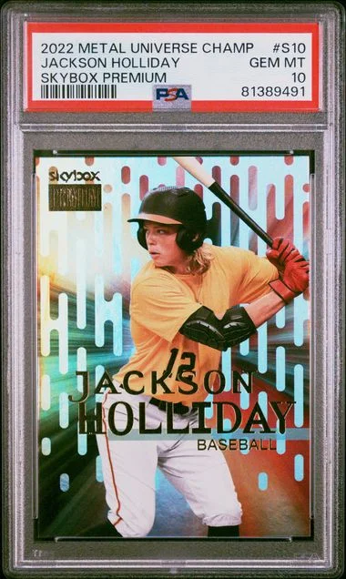 2022 SkyBox Metal Universe Champions Jackson Holliday Skybox Premium #S10 card image