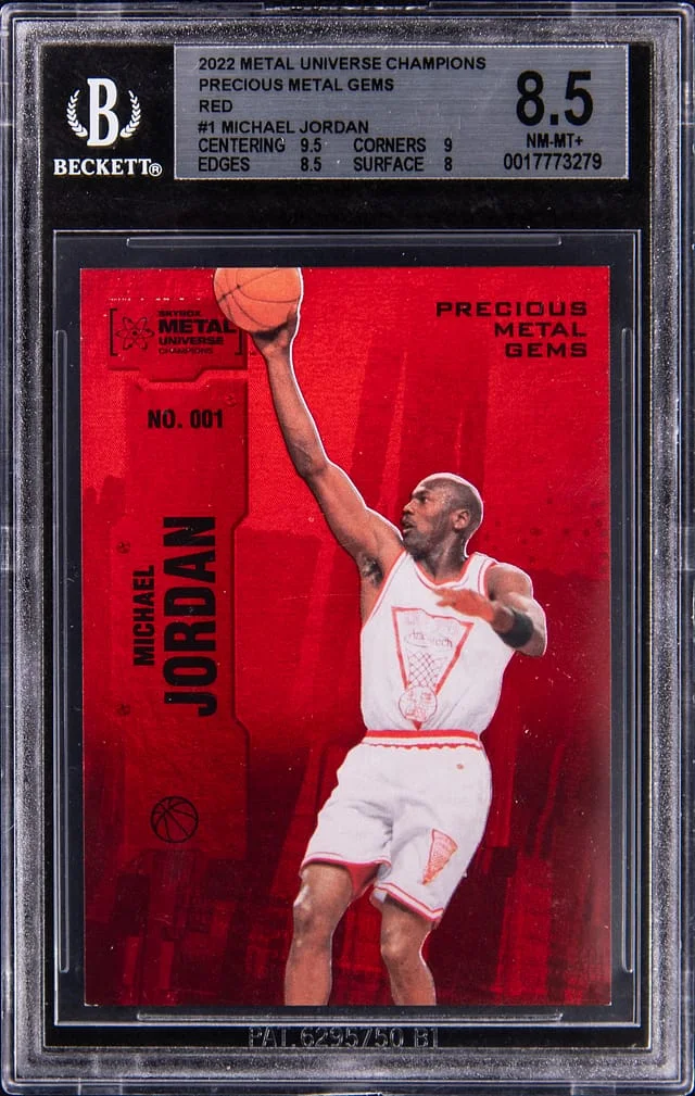 2022 SkyBox Metal Universe Champions Michael Jordabn Precious Metal Gems #001 card image