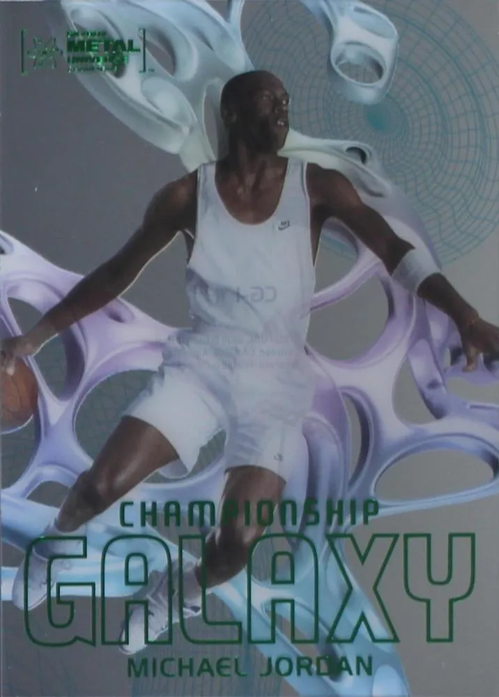 2022 SkyBox Metal Universe Champions Michael Jordan Championship Galaxy #CG-1 card image