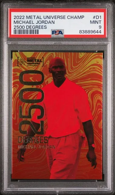 2022 SkyBox Metal Universe Champions Michael Jordan 2500 Degrees #D1 card image