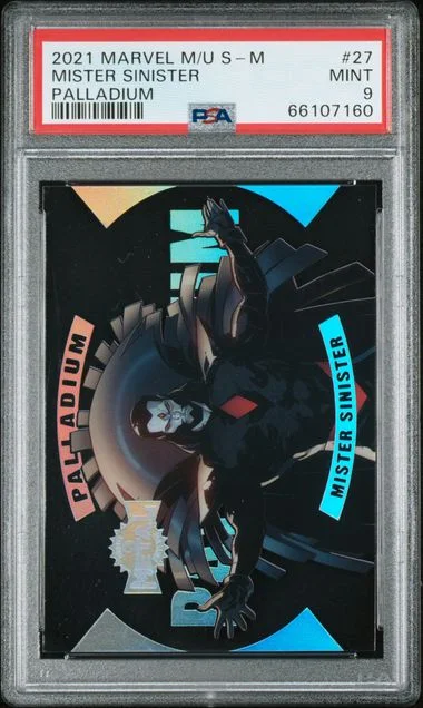 2022 SkyBox Mister Sinister Marvel Metal Universe Spider-Man Palladium #27 card image