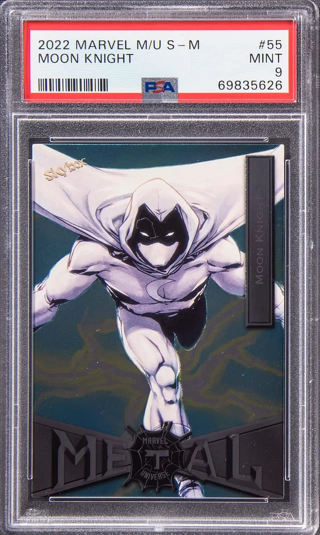 2022 SkyBox Moon Knight Marvel Metal Universe Spider-Man #55 card image