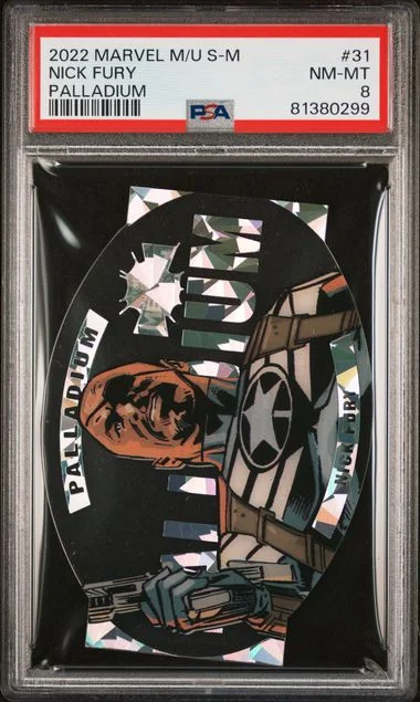 2022 SkyBox Nick Fury Marvel Metal Universe Spider-Man Palladium #31 card image