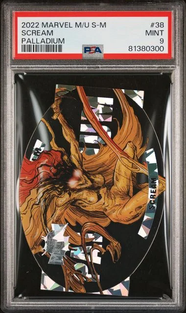 2022 SkyBox Scream Marvel Metal Universe Spider-Man Palladium #38 card image