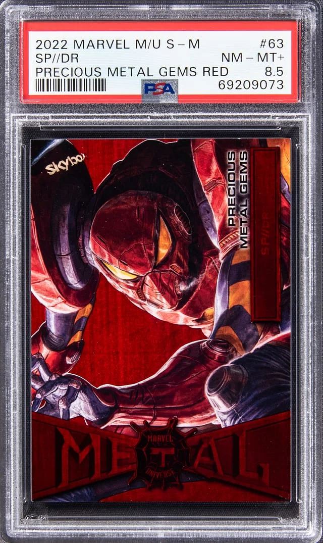 2022 SkyBox SP//dr Marvel Metal Universe Spider-Man Precious Metal Gems (PMG) Red #63 card image