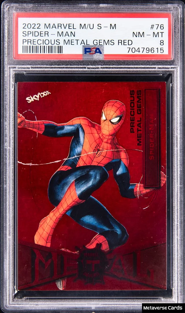 2022 SkyBox Spider-Man Marvel Metal Universe Grandiose #76 card image