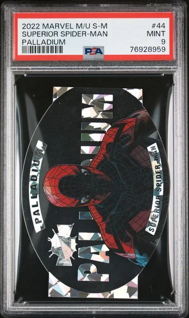 2022 SkyBox Superior Spider-Man Marvel Metal Universe Spider-Man Palladium #44 card image