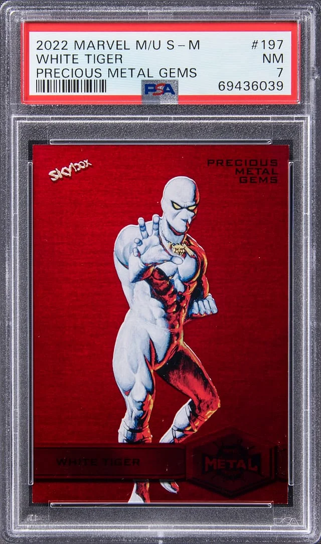 2022 SkyBox White Tiger Marvel Metal Universe Spider-Man Precious Metal Gems (PMG) #197 card image