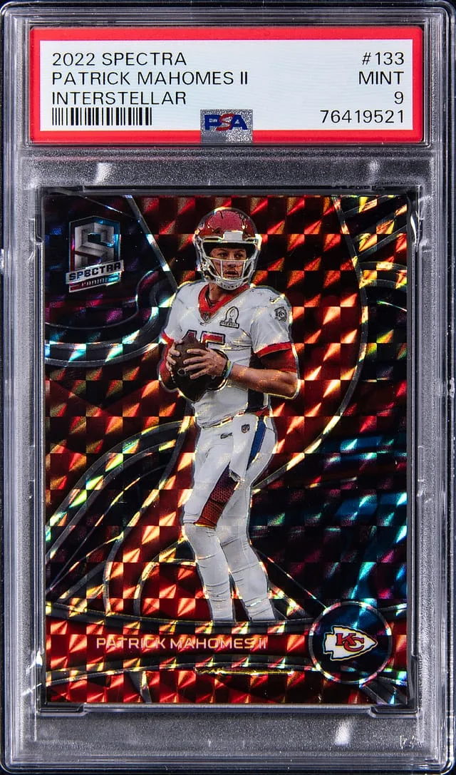 2022 Spectra Patrick Mahomes II Interstellar #133 card image