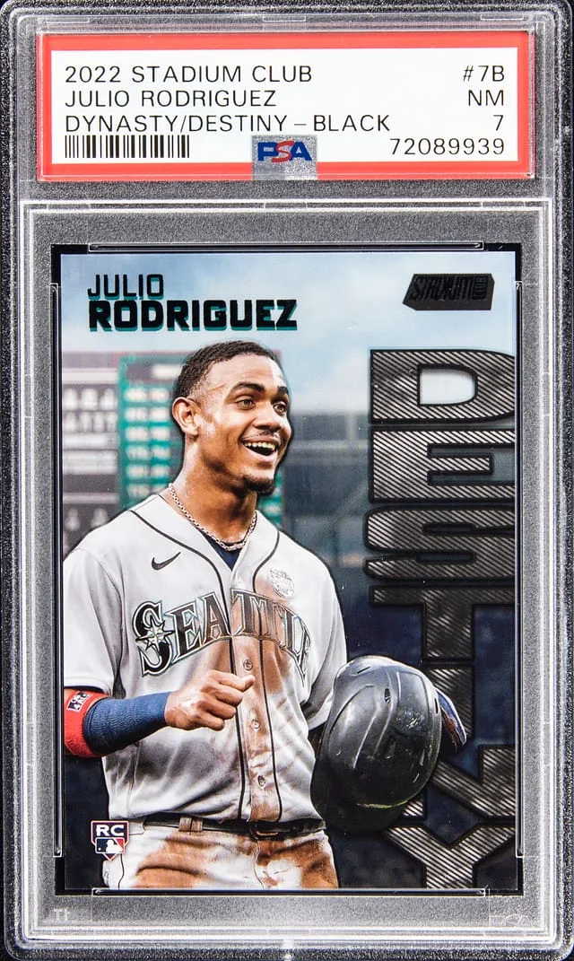 2022 Stadium Club Julio Rodriguez Dynasty/Destiny - Black #7B card image