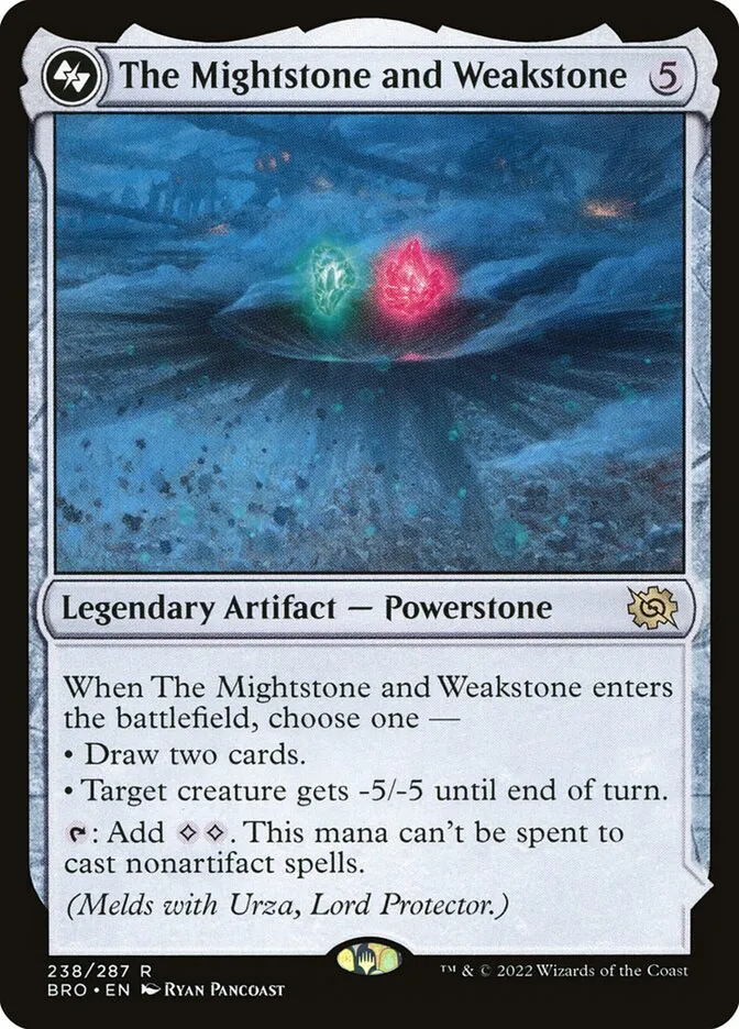 2022 The Brothers' War The Mightstone and Weakstone rare #238a unlisted card image
