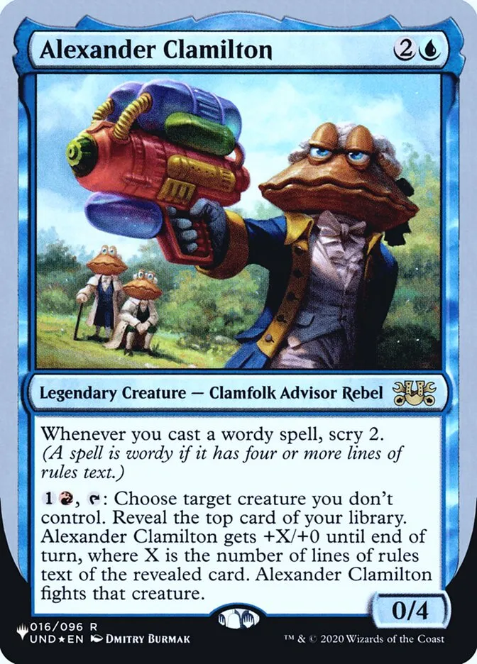 2022 The List (Unfinity Foil Edition) Alexander Clamilton rare #10 unlisted card image