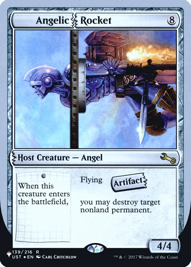 2022 The List (Unfinity Foil Edition) Angelic Rocket rare #54 unlisted card image