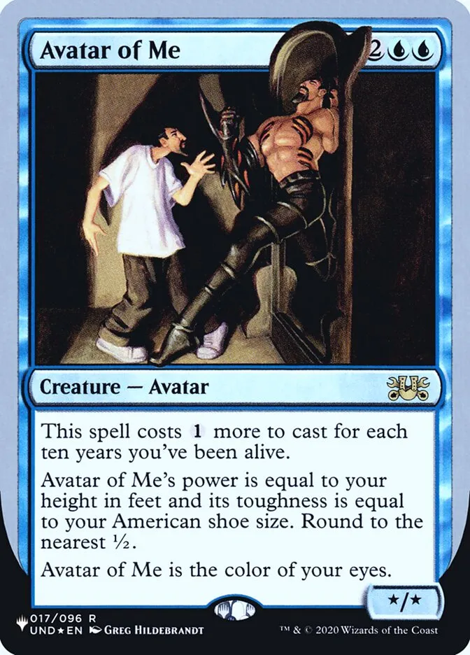 2022 The List (Unfinity Foil Edition) Avatar of Me rare #12 unlisted card image