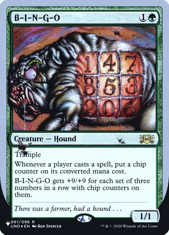 2022 The List (Unfinity Foil Edition) B-I-N-G-O rare #34 unlisted card image