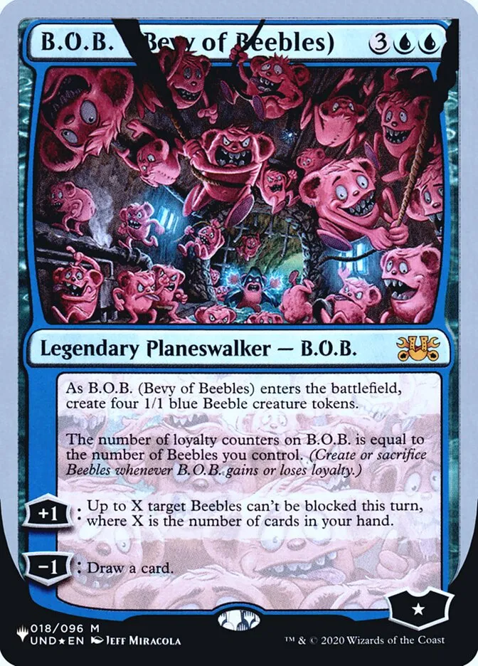 2022 The List (Unfinity Foil Edition) B.O.B. (Bevy of Beebles) mythic #13 unlisted card image