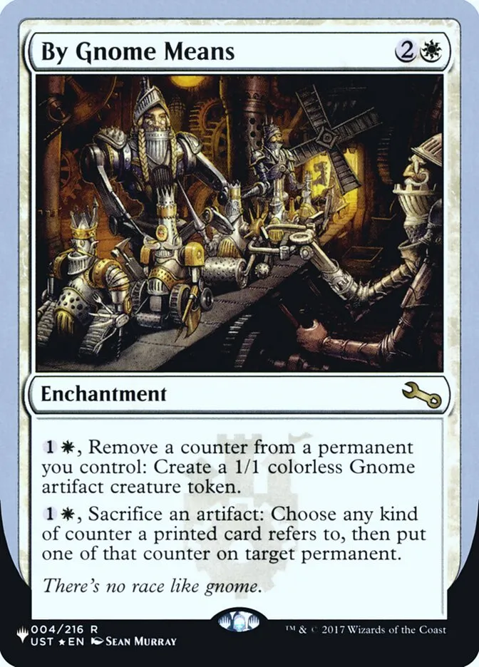 2022 The List (Unfinity Foil Edition) By Gnome Means rare #1 unlisted card image
