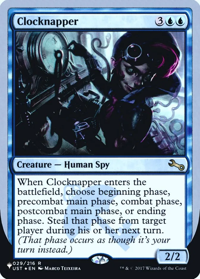 2022 The List (Unfinity Foil Edition) Clocknapper rare #14 unlisted card image