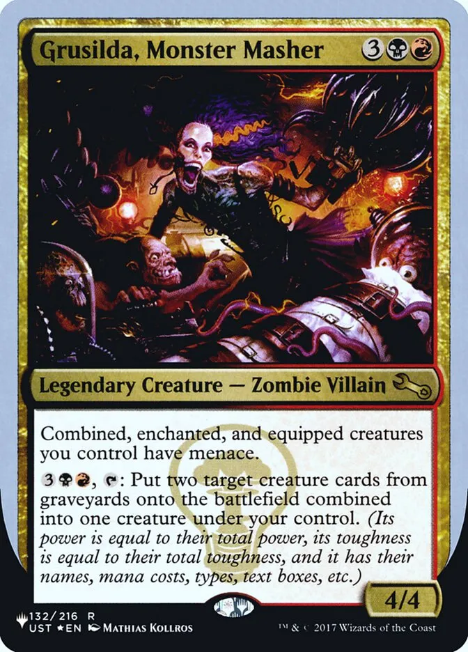 2022 The List (Unfinity Foil Edition) Grusilda, Monster Masher rare #48 unlisted card image