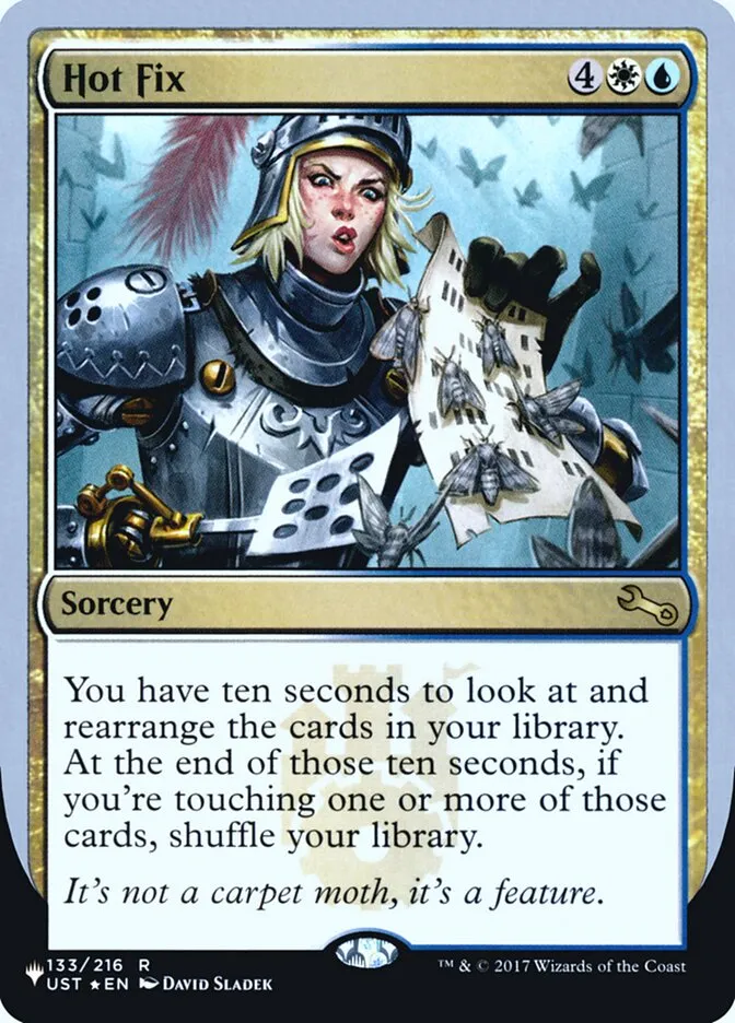 2022 The List (Unfinity Foil Edition) Hot Fix rare #49 unlisted card image