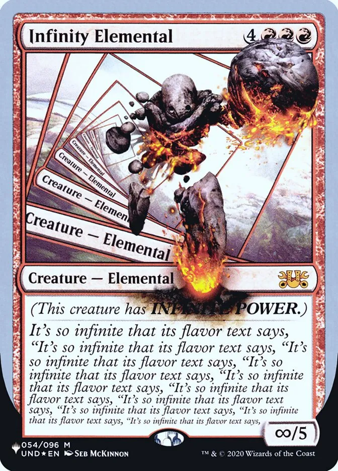 2022 The List (Unfinity Foil Edition) Infinity Elemental mythic #29 unlisted card image