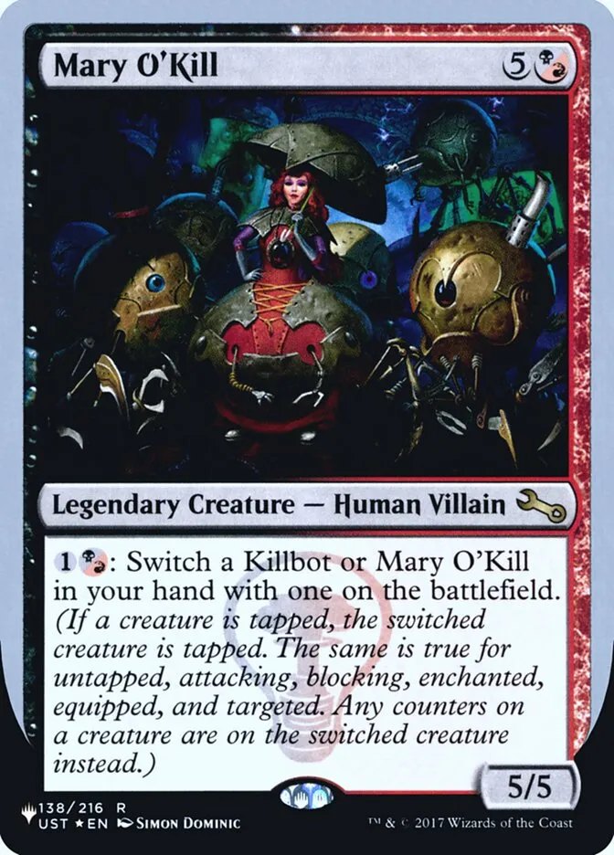 2022 The List (Unfinity Foil Edition) Mary O'Kill rare #50 unlisted card image