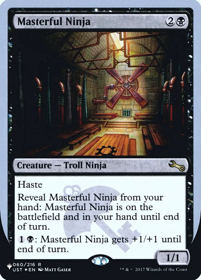 2022 The List (Unfinity Foil Edition) Masterful Ninja rare #22 unlisted card image