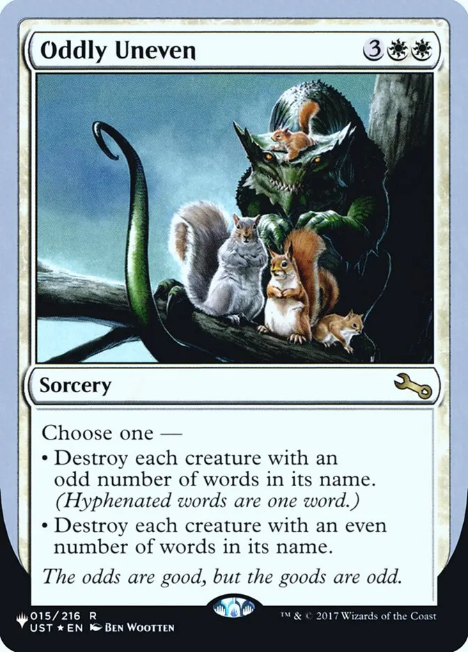 2022 The List (Unfinity Foil Edition) Oddly Uneven rare #6 unlisted card image