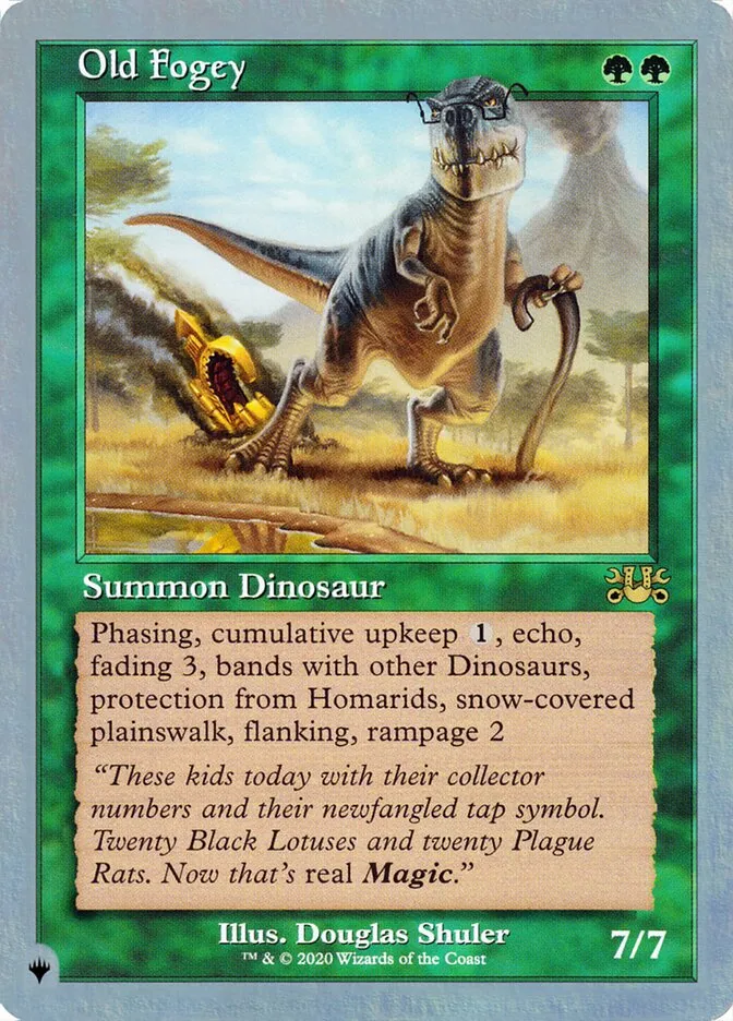 2022 The List (Unfinity Foil Edition) Old Fogey rare #39 unlisted card image