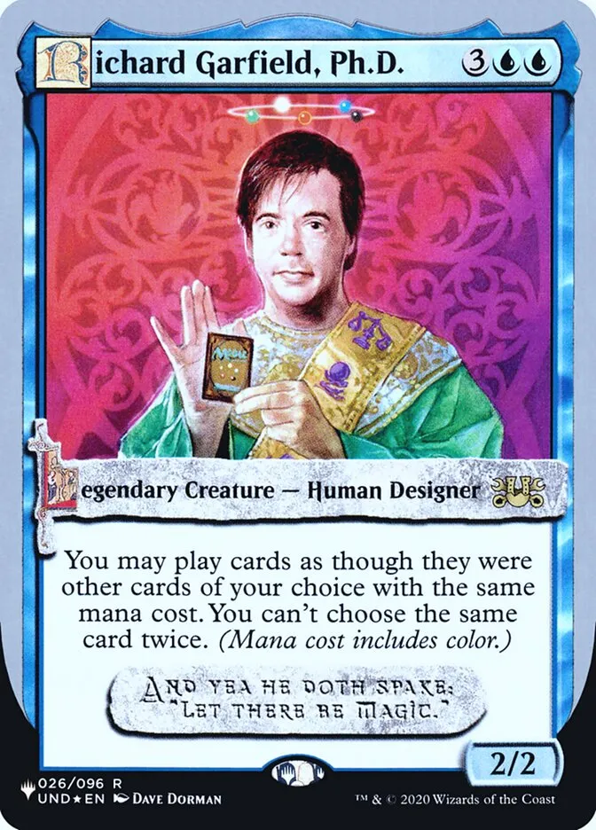 2022 The List (Unfinity Foil Edition) Richard Garfield, Ph.D. rare #17 unlisted card image