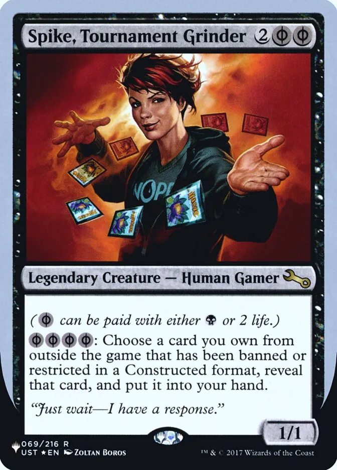 2022 The List (Unfinity Foil Edition) Spike, Tournament Grinder rare #24 unlisted card image