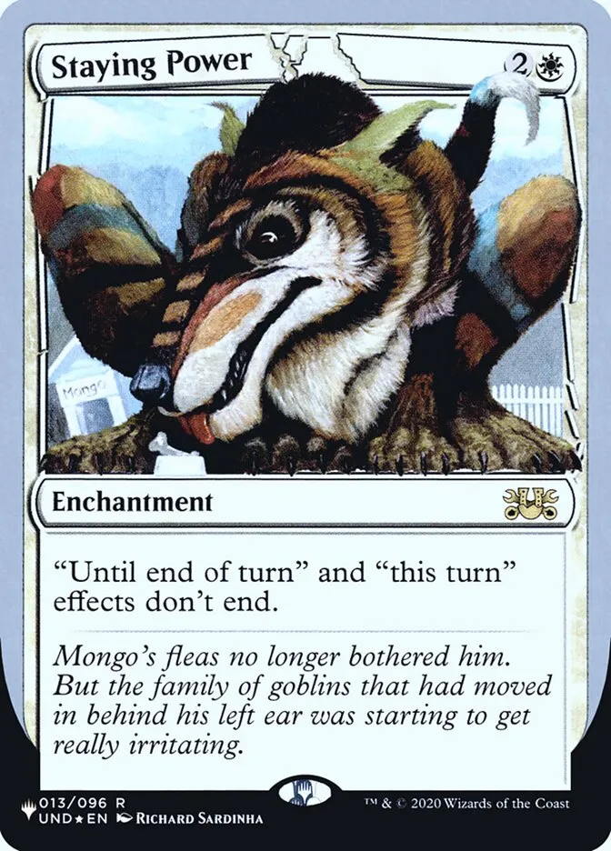 2022 The List (Unfinity Foil Edition) Staying Power rare #8 unlisted card image