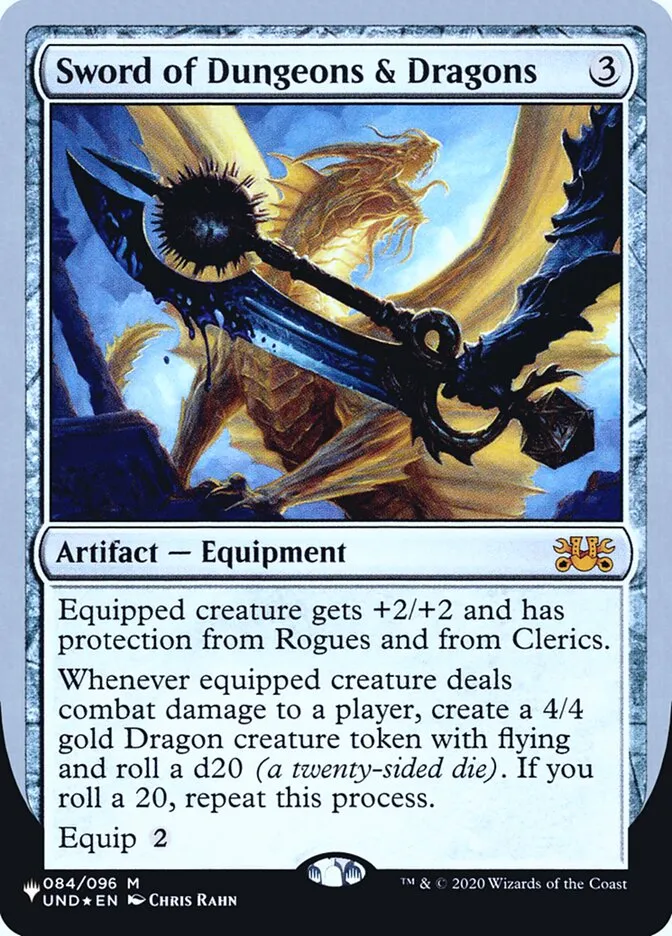 2022 The List (Unfinity Foil Edition) Sword of Dungeons & Dragons mythic #61 unlisted card image