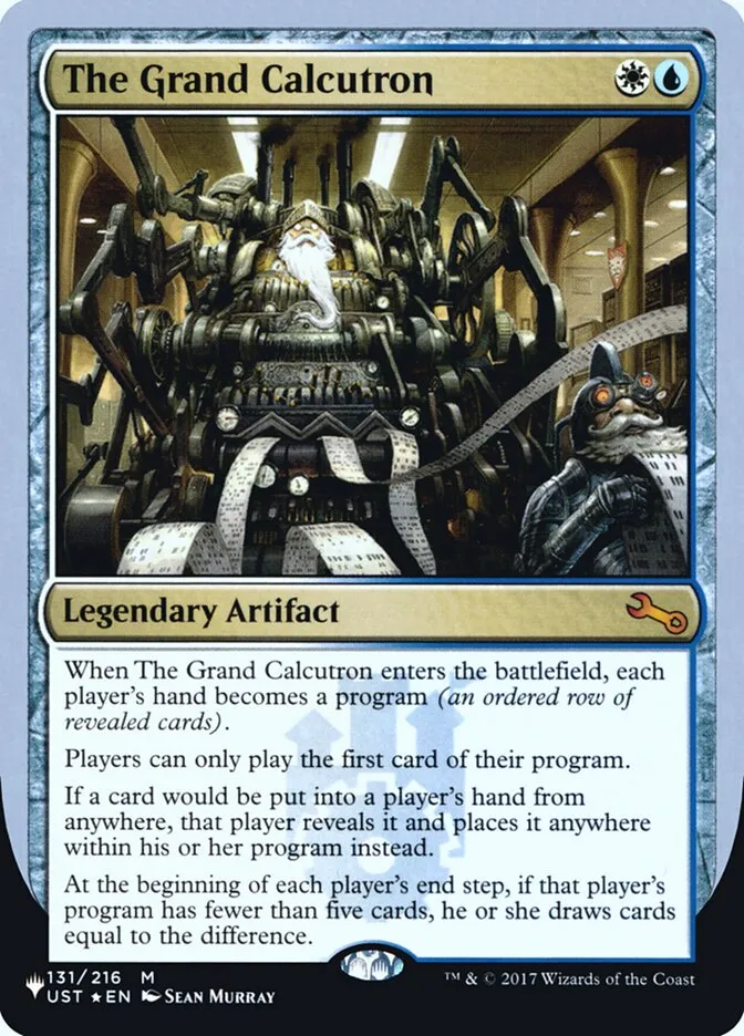 2022 The List (Unfinity Foil Edition) The Grand Calcutron mythic #47 unlisted card image
