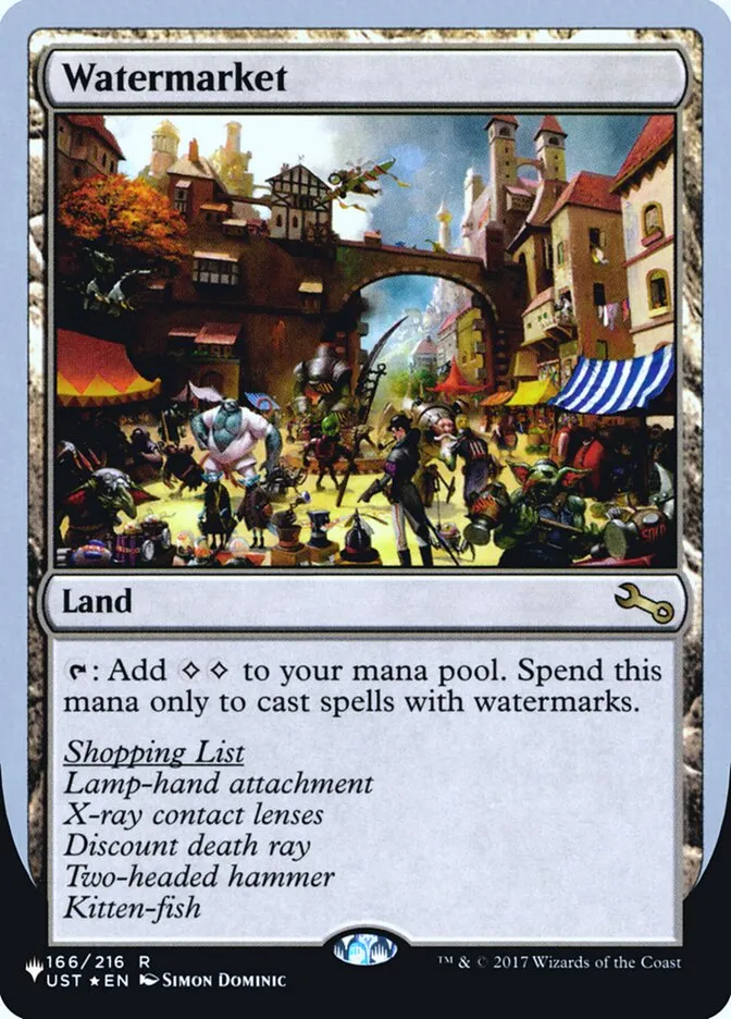 2022 The List (Unfinity Foil Edition) Watermarket rare #62 unlisted card image
