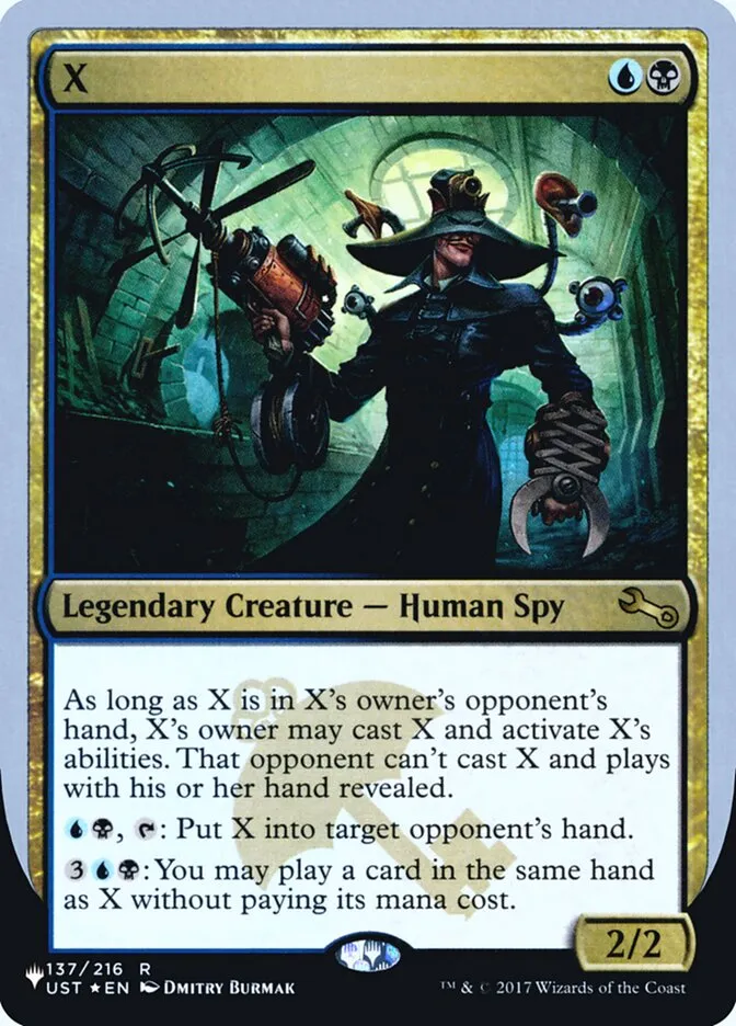 2022 The List (Unfinity Foil Edition) X rare #53 unlisted card image
