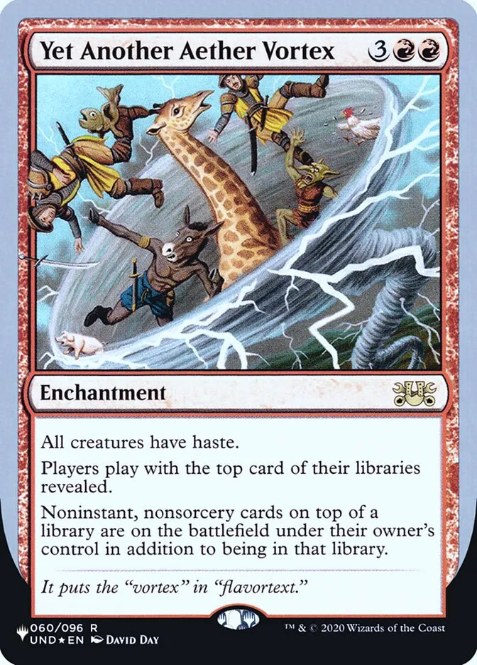 2022 The List (Unfinity Foil Edition) Yet Another Aether Vortex rare #32 unlisted card image