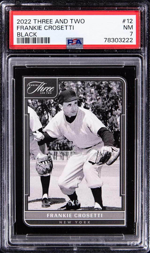 2022 Three and Two Black Frankie Crosetti #12 card image