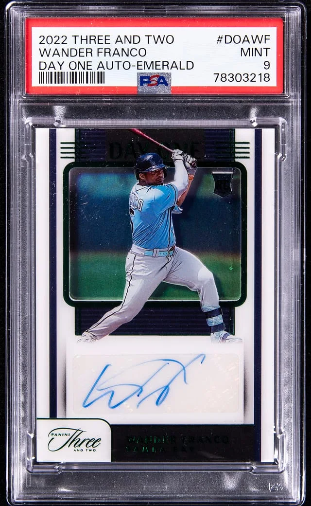 2022 Three and Two Day One Auto - Emerald Wander Franco #DOAWF card image