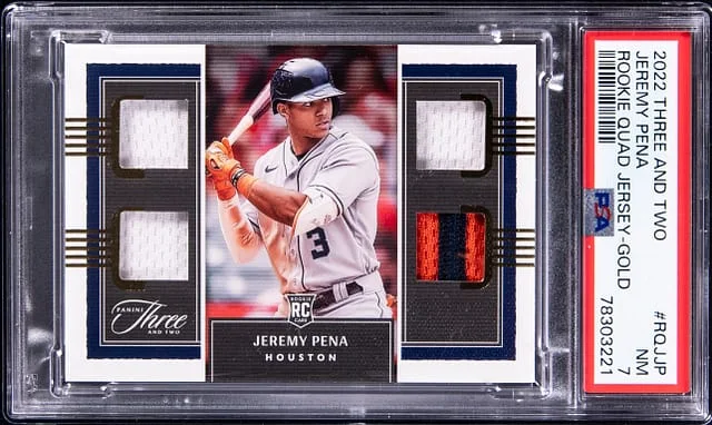 2022 Three and Two Quad Jersey - Gold Jeremy Pena #RQJJP card image