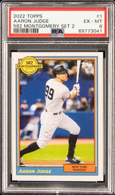 2022 Topps 1 Aaron Judge 582 Montgomery Set #2 card image