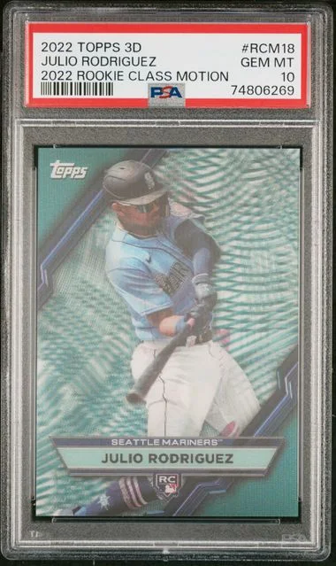 2022 Topps 2022 Class Motion Rcm18 Julio Rodriguez MLB #3D card image