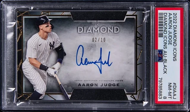 2022 Topps Aaron Judge Diamond Icons Diamond Icons Autograph Black #DI-AAJ card image